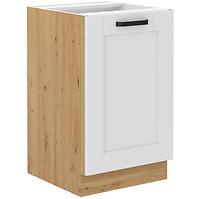 Luna kuhinjski element 1 vrata 50x52x82 bijeli/natur (artisan hrast)
