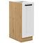 Luna kuhinjski element 1 vrata 30x52x82 bijeli/natur (artisan hrast)