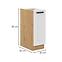 Luna kuhinjski element 1 vrata 30x52x82 bijeli/natur (artisan hrast),2
