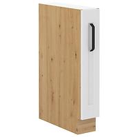 Luna 15d cargo bb kuhinjski element 1 ladica 15x50x82cm bijeli/natur (artisan hrast)