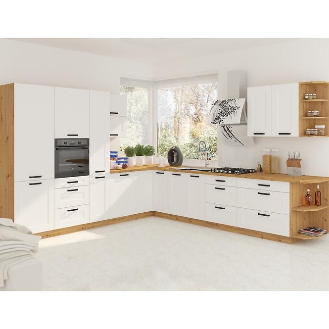 Luna 15d cargo bb kuhinjski element 1 ladica 15x50x82cm bijeli/natur (artisan hrast)