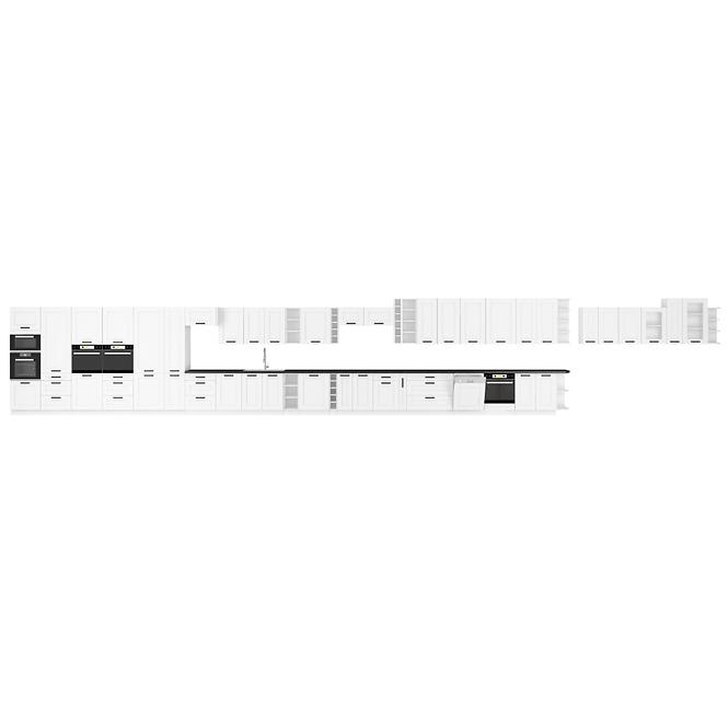 Luna kuhinjski element 2 vrata za sudoper 80x52x82 bijeli