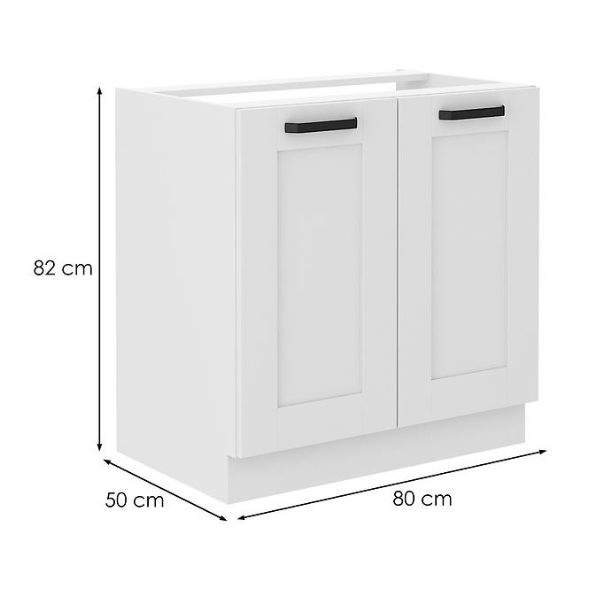 Luna kuhinjski element 2 vrata za sudoper 80x52x82 bijeli