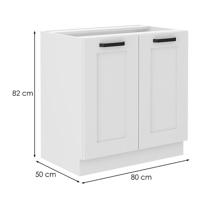 Luna kuhinjski element 2 vrata 80x52x82 bijeli