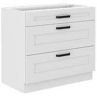Luna kuhinjski element 3 ladice 80x52x82 bijeli