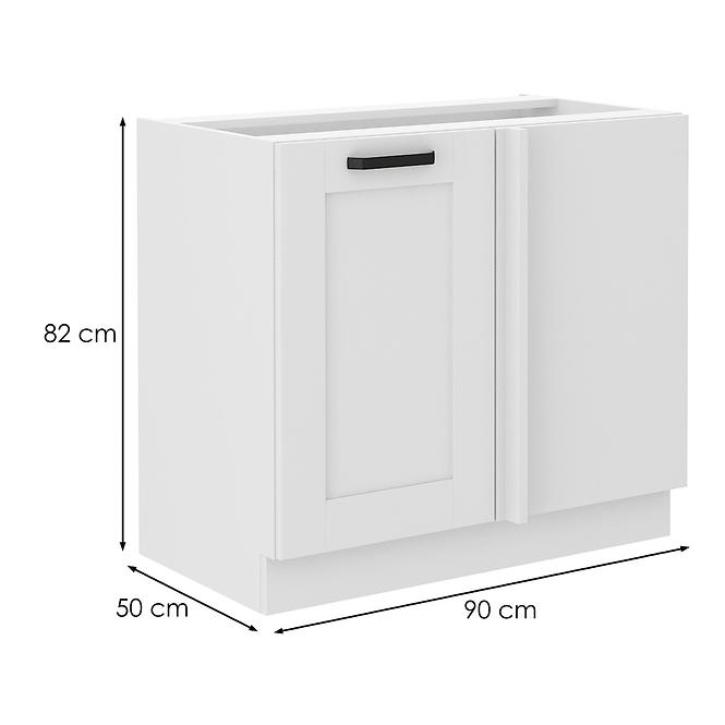 Luna kutni kuhinjski element 1 vrata 90x52x82 bijeli