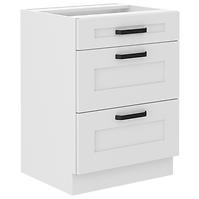 Luna kuhinjski element 3 ladice 60x52x82 bijeli