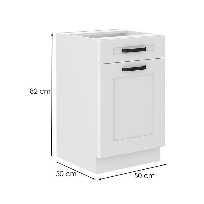 Luna kuhinjski element 1 vrata+1 ladica 50x52x82 bijeli