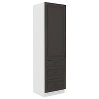 Stilo kuhinjski element 2 vrata +3 ladice 60x57x210 bijeli/tamno sivi