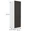 Stilo kuhinjski element 2 vrata +3 ladice 60x57x210 bijeli/tamno sivi,2