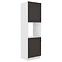 Stilo kuhinjski element 2 vrata 60x57x210 bijeli/tamno sivi