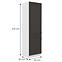 Stilo kuhinjski element 2 vrata 60x57x210 bijeli/tamno sivi,2