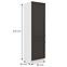 Stilo kuhinjski element 2 vrata 60x57x210 bijeli/tamno sivi,2