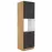 Stilo kuhinjski element 1 vrata +3 ladice 60x57x210 natur (artisan hrast)/tamno sivi