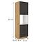 Stilo kuhinjski element 1 vrata +3 ladice 60x57x210 natur (artisan hrast)/tamno sivi,2