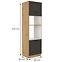 Stilo kuhinjski element 2 vrata 60x57x210 natur (artisan hrast)/tamno sivi,2