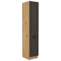 Stilo kuhinjski element 2 vrata 40x57x210 natur (artisan hrast)/tamno sivi