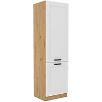 Luna kuhinjski element 2 vrata 60x57x210 bijeli/natur (artisan hrast)