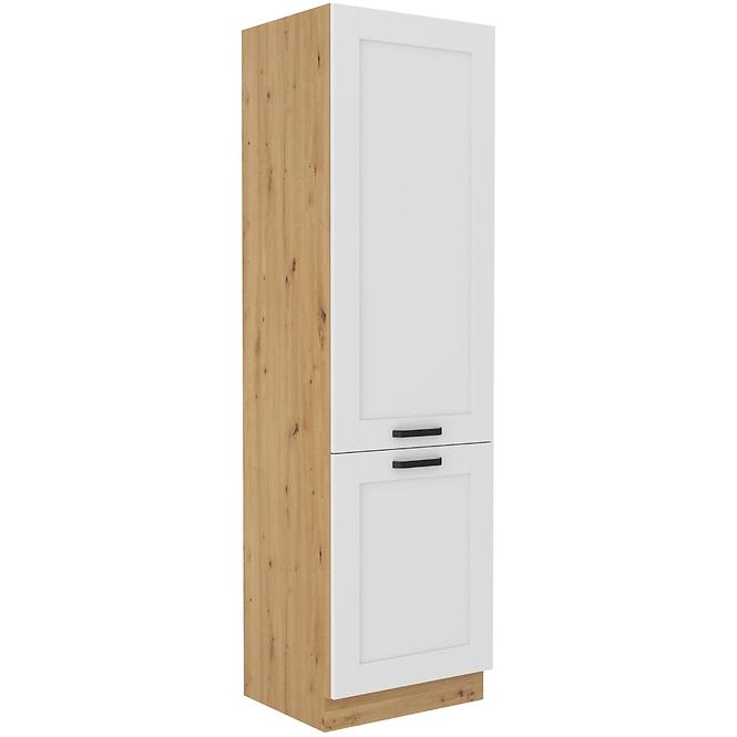 Luna kuhinjski element 2 vrata 60x57x210 bijeli/natur (artisan hrast)