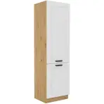 Luna kuhinjski element 2 vrata 60x57x210 bijeli/natur (artisan hrast)
