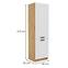 Luna kuhinjski element 2 vrata 60x57x210 bijeli/natur (artisan hrast),2