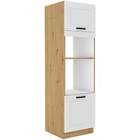 Luna kuhinjski element 2 vrata 60x57x210 bijeli/natur (artisan hrast)