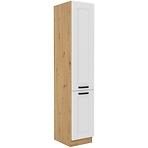 Luna kuhinjski element 2 vrata 40x57x210 bijeli/natur (artisan hrast)
