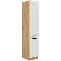 Luna kuhinjski element 2 vrata 40x57x210 bijeli/natur (artisan hrast)