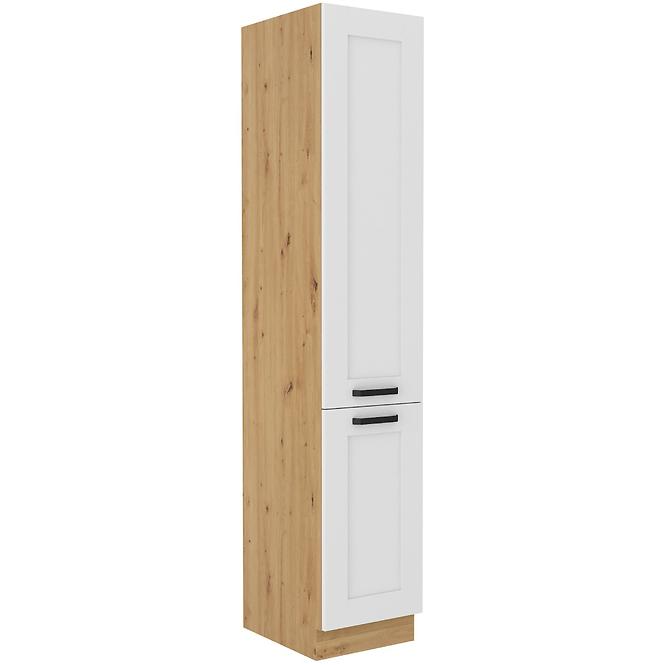 Luna kuhinjski element 2 vrata 40x57x210 bijeli/natur (artisan hrast)