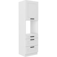 Luna kuhinjski element za pećnicu 1 vrata+3 ladice 60x57x210 bijeli