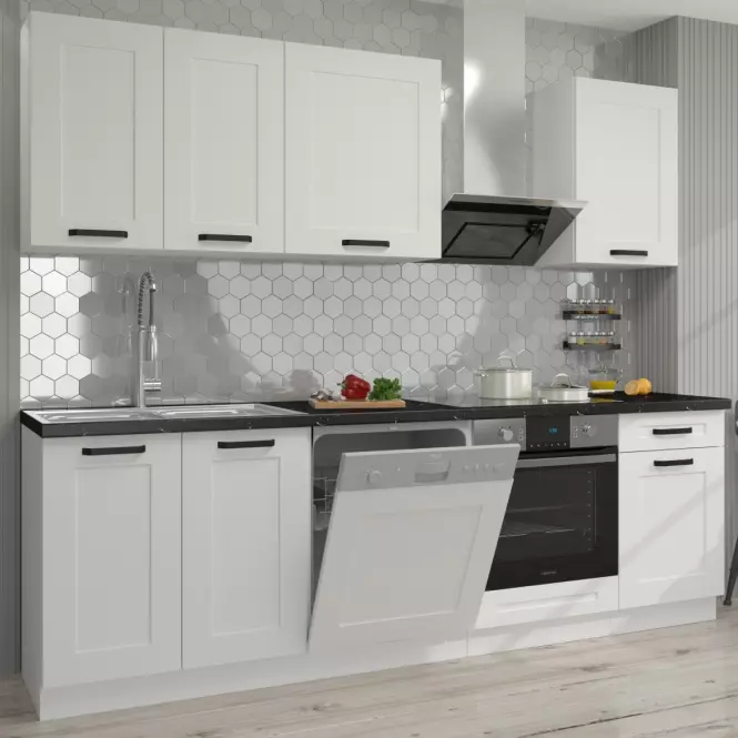 Luna kuhinjski element 2 vrata 40x57x210 bijeli,6