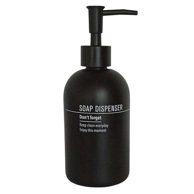 Dozator za sapun stakleni Sente crni 8176