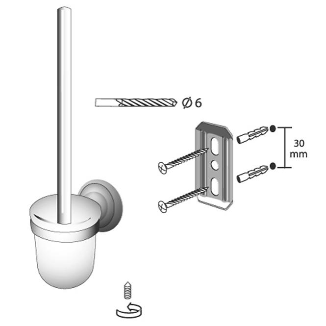 Četka za WC Deco Sz. 412