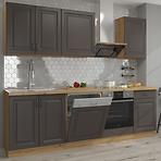 Stilo blok kuhinja 250x52x200 grafit/natur (artisan hrast)