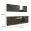 Stilo blok kuhinja 250x52x200 grafit/natur (artisan hrast),2