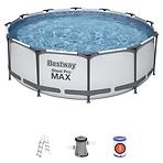 Bazen s metalnom konstrukcijom i pumpom, Steel Pro Max, okrugli, 366 x 100 cm, 56418