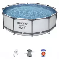 Bazen s metalnom konstrukcijom i pumpom, Steel Pro Max, okrugli, 366 x 100 cm, 56418