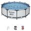Bazen s metalnom konstrukcijom i pumpom, Steel Pro Max, okrugli, 366 x 100 cm, 56418