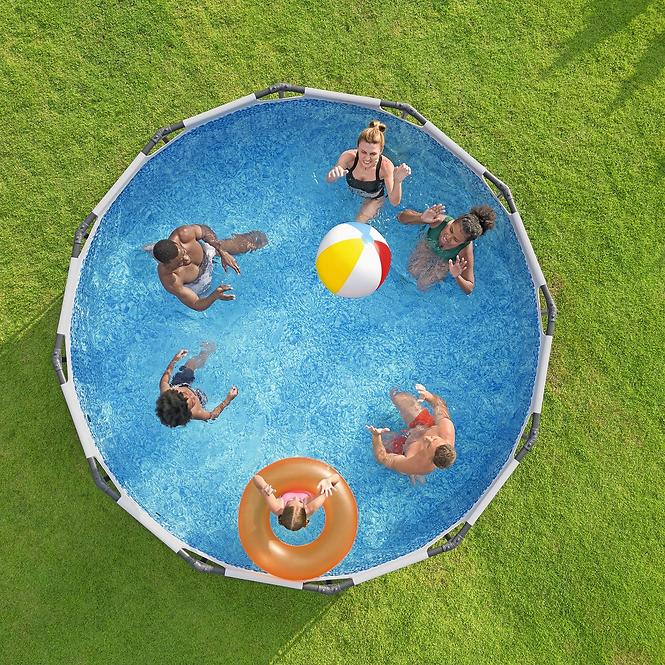 Bazen s metalnom konstrukcijom i pumpom, Steel Pro Max, okrugli, 366 x 100 cm, 56418