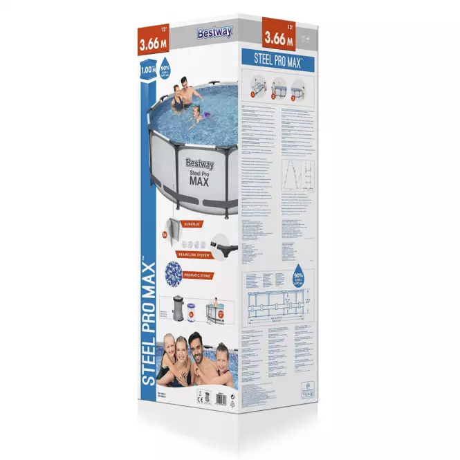 Bazen s metalnom konstrukcijom Steel Pro Max 3,66x1 m, Bestway 56418