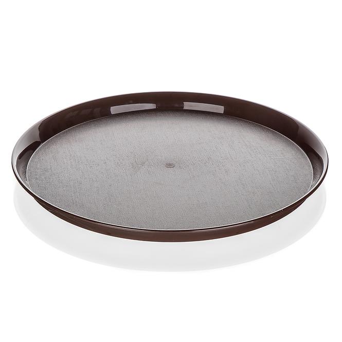 Pladanj okrugli plastični 32x2cm crni 12824001