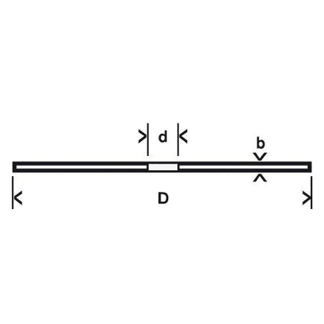 REZNI DISK STANDART FOR INOX 125 X 22,23 X 1,6