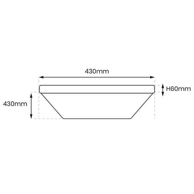 Plafonjera AVALON black EK77862 25W KW SKY PL1,4