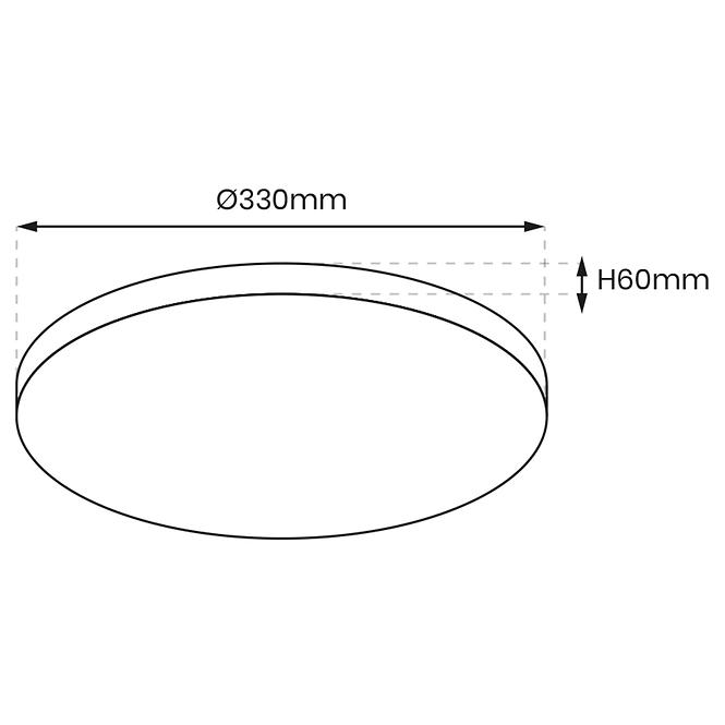 Plafonjera OLYMPIA black EK77854 15W PL1,3