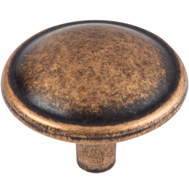 NAMJEŠTAJNA KVAKA MALI O 32MM, MESING PATINA