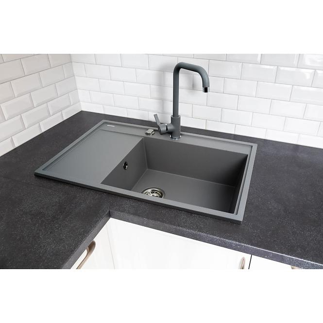 Granitni sudoper  (r) 790x500x210 siva- boja betona