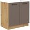 Bologna kuhinjski element 2 vrata 80zl 2f bb 80x52x82 cm sivi hrast/artisan hrast
