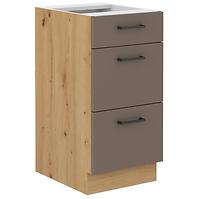 Bologna kuhinjski element 3 ladice  40d 3s bb 40x52x82 cm sivi hrast/artisan hrast