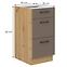 Bologna kuhinjski element 3 ladice  40d 3s bb 40x52x82 cm sivi hrast/artisan hrast,2