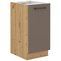Bologna kuhinjski element 1 vrata 40d 1f bb 40x52x82 cm sivi hrast/artisan hrast